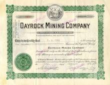 Dayrock Mining Company 1937 - Idaho
