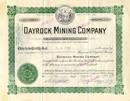 Dayrock Mining Company 1937 - Idaho