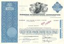 Diamond International Corp Stock Certificate