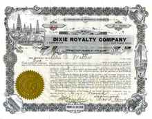 Dixie Royalty Company 1923 - Fort Worth, Texas