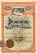 Dominion Gold Mining Company 1901 - Hydraulic Mining Vignette