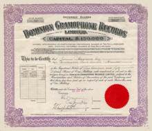 Dominion Gramophone Records, Limited 1929
