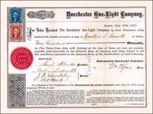 Dorchester Gas Light Company 1871 - Boston, Mass. (Early Keyspan Company)