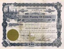 Duluth Wyoming Oil Company 1918