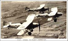 Early Bi Plane Photo Postcard in Formation