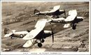 Early Bi Plane Photo Postcard in Formation