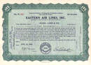Eastern Air Lines First Stock Certificate 1939 - Eddie Rickenbacker as President