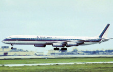 Eastern Airlines postcard Douglas DC-8
