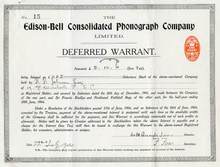 Edison-Bell Consolidated Phonograph Company - 1904