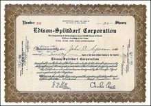 Edison-Splitdorf Corporation 1932
