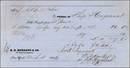 Receipt form E.D. Hurlbut & Co. for Ship Hugnenot in 1846
