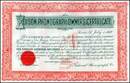 Edison Phonograph Owner's Certificate 1910