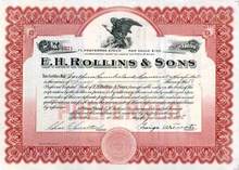 E.H. Rollins & Sons ( Famous Banking House )