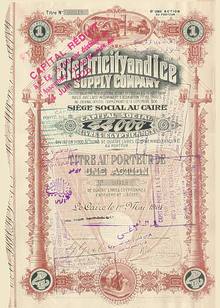 Electricity and Ice Supply Company - 1906