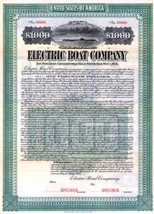 Electric Boat Company 1910 ( Early General Dynamics ) - Submarine Vignette