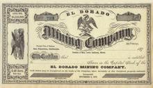 El Dorado Mining Company - 1875