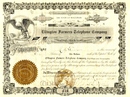 Ellington Farmers Telephone Company Stock 1910