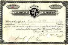 Elgin National Watch Company 1903