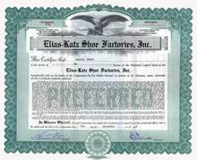 Elias - Katz Shoe Factories, Inc. 1927