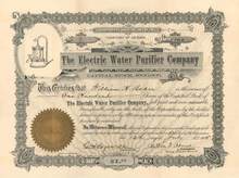 Electric Water Purifier Company - Territory of Arizona - 1905