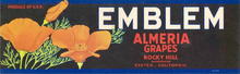 Emblem Almeria Grapes Label