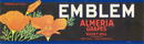 Emblem Almeria Grapes Label