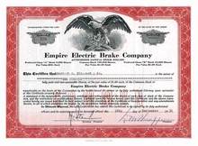 Empire Electric Brake Company 1950 - New Jersey ( Chrysler and Buick Supplier )