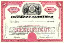 Erie Lackawanna Railroad Company PLUS Postcard