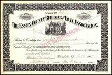 Essex County Building and Loan Association 1908 - Bloomfield, New Jersey