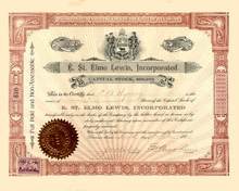 E. St. Elmo Lewis Incorporated 1901