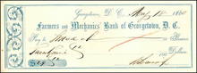 Farmers and Mechanics' Bank of Georgetown, D.C. 1858-1861