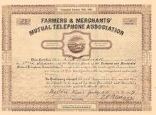Farmers & Merchants' Mutual Telephone Association Norton, Kansas 1905