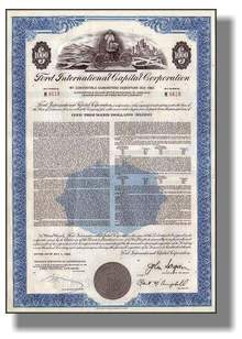 Ford $1000 Bond with Early Car Vignette