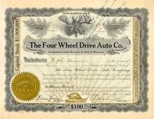The Four Wheel Drive Auto Company Early Auto Stock