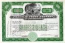 Franklin Trust Company - Issued in October 1929 - Franklin flying Kite Vignette
