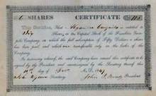 Franklin Turn Pike Company 1849 - Tenessee