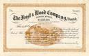 Frost and Wood Farming Equipment Company Certificate - Early 1900's
