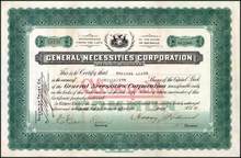 General Necessities Corporation 1928 - Detroit, Michigan