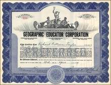 Geographic Educator Corporation 1927