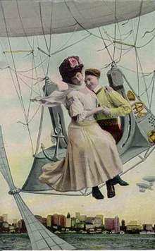 German Balloon Postcard - Turn of the Century
