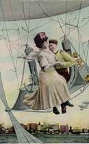 German Balloon Postcard - Turn of the Century