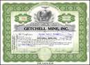 Getchell Mine, Inc. issued to and signed by George Wingfield and George Hewitt Myers 1946