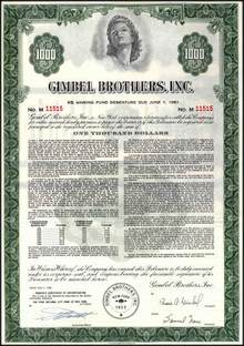 Gimbel Brothers, Inc. ( Famous Department Store )