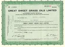 Great Sweet Grass Oils Limited