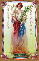 Greetings From a Patriot Postcard