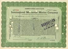 International Mercantile Marine Stock Titanic dated 1916