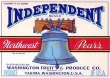 Independent Brand Crate Label - Liberty Bell Image
