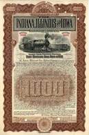 Indiana, Illinois and Iowa Railroad Company 1900 - Gold Bond