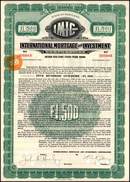 International Mortgage and Investment Corporation 1928 - Amsterdam, Holland - 500 Guilders
