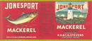 Jonesport Brand Mackerel Label